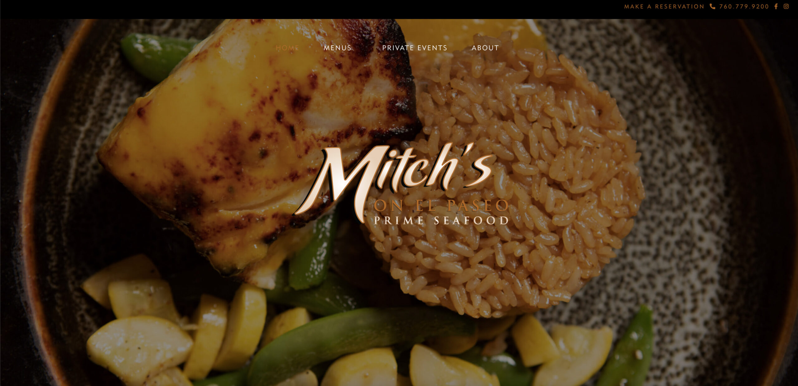 custom website design by kaminsky productions for mitch's on el paseo in palm desert