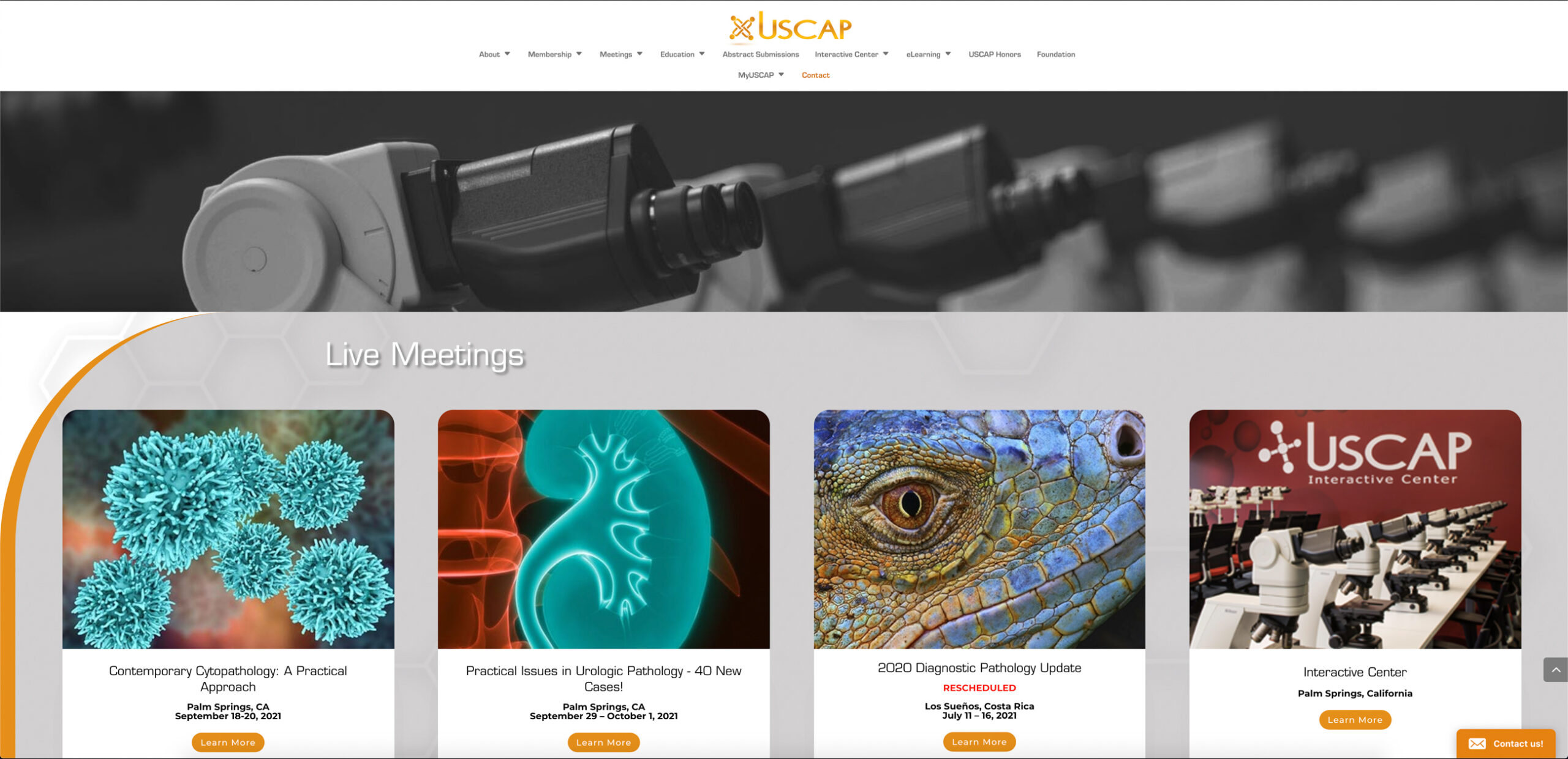custom website design for the united states and canadian academy of pathology